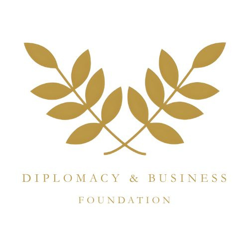 DBF primary mark — laurel and full name